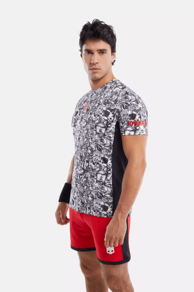 Футболка мужская Hydrogen Tatto Tech Black/Grey  D00002-106
