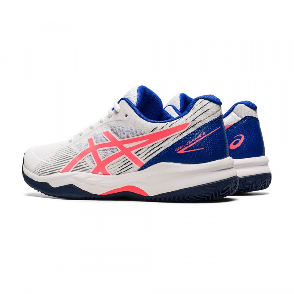 Кроссовки женские Asics Gel-Game 8 Clay White/Blazing Coral