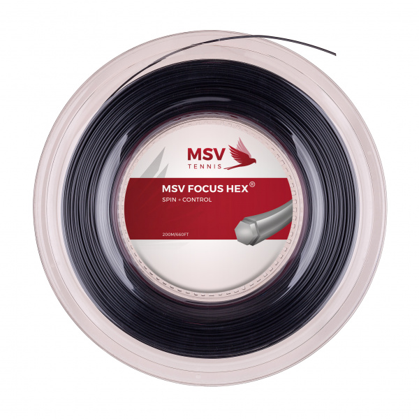 Струна теннисная MSV Focus Hex Black 1.23 (200 метров)