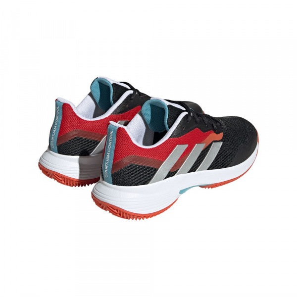 Кроссовки мужские Adidas CourtJam Control Clay  Core Black/Ftwr White/Better Scarlet