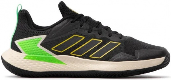Кроссовки мужские Adidas Defiant Speed Clay Black/Green/Yellow