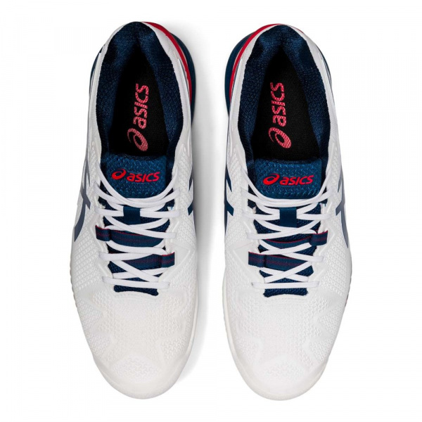 Кроссовки мужские Asics Gel-Resolution 8 Clay White/Mako Blue