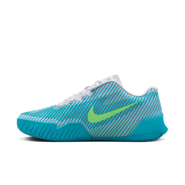 Кроссовки женские Nike Zoom Vapor 11 HC White/Lime Blast/Jade Ice/Teal Nebula  DR6965-104