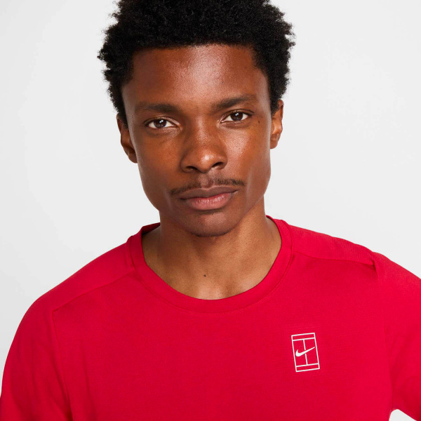 Футболка мужская Nike Court Dri-Fit Advantage  Gym Red/White