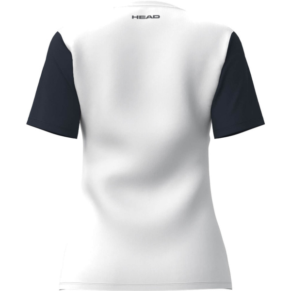 Футболка для девочек Head CLUB 25 Navy/White