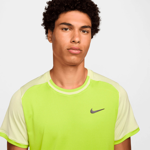 Футболка мужская Nike Court Dri-Fit Advantage T-Shirt Men Light Yellow/Black