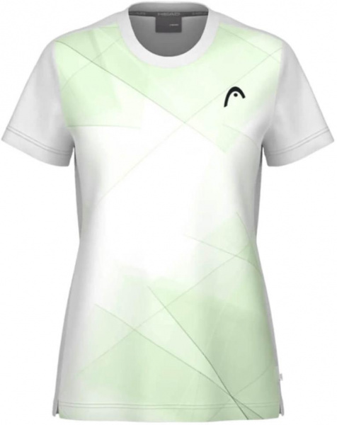 Футболка для девочек Head TIE-BREAK White Mix/Celery Green