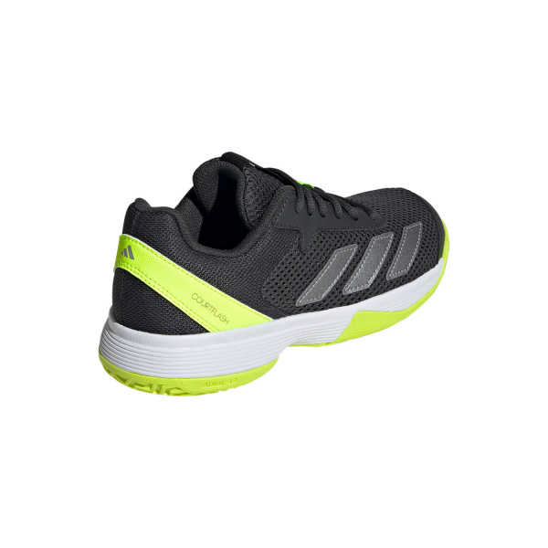 Кроссовки детские Adidas CourtFlash K Carbon/Iron Met/Lucid Lemon