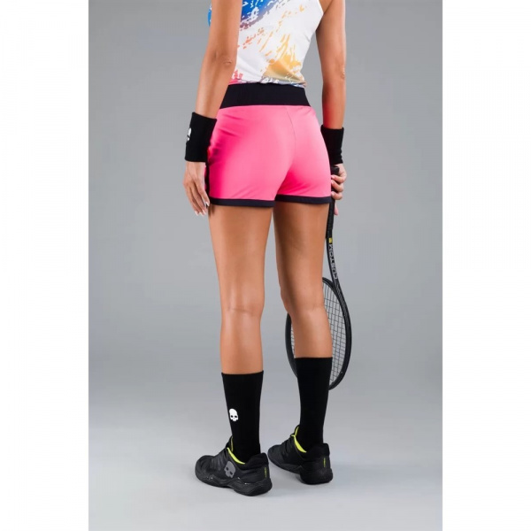 Шорты женские Hydrogen TECH Fluo Fuchsia/Black