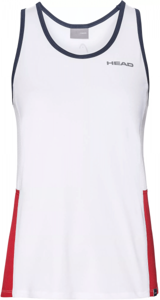 Майка для девочек Head Club White/Red  816469-WHRD  su21