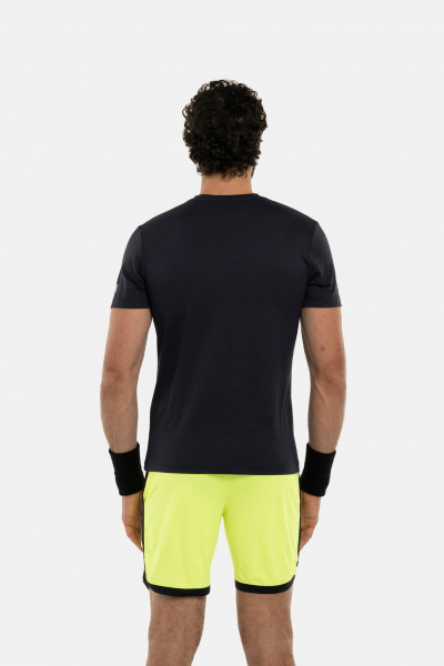 Футболка мужская Hydrogen BLOCK COLOR Tech Blue Navy/Fluo Yeloow TT0002-H99