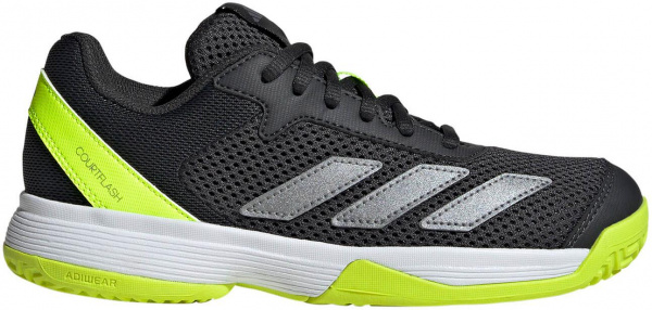 Кроссовки детские Adidas CourtFlash K Carbon/Iron Met/Lucid Lemon