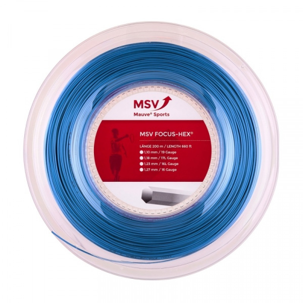 Струна теннисная MSV Focus Hex Blue 1.23 (200 метров)