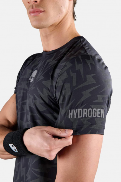 Футболка мужская Hydrogen THUNDERS Tech Black  T00712-007