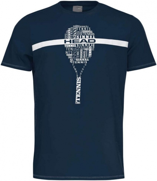 Футболка для мальчиков Head TYPO Dark Blue  816072-DB  su22