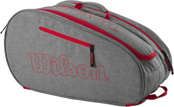 Сумка для падел-тенниса Wilson TEAM Bag Grey/Bright Red