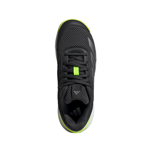 Кроссовки детские Adidas CourtFlash K Carbon/Iron Met/Lucid Lemon