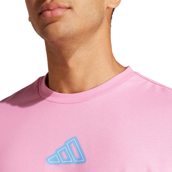 Футболка мужская Adidas Graphic Play Tennis T-Shirt Pink