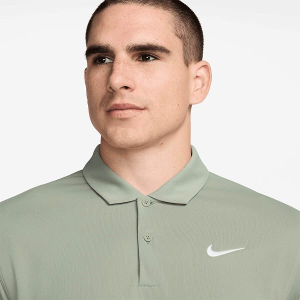 Поло мужское Nike Court Dri-Fit Solid Green/White