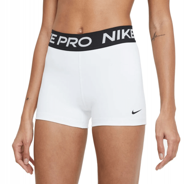 Шорты женские Nike Pro 365 3IN White/Black
