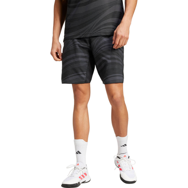 Шорты мужские Adidas Club Climacool Graphic 7in Shorts Carbon/Black