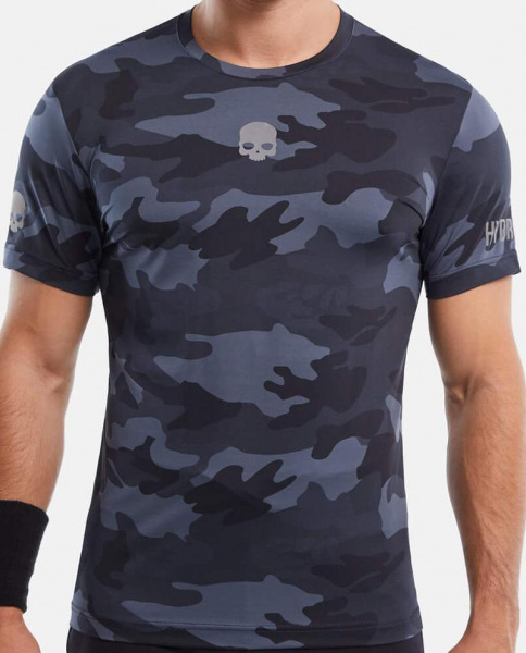 Футболка мужская Hydrogen Mesh Rubber Skull Tech Anthracite Camouflage  D00006-602