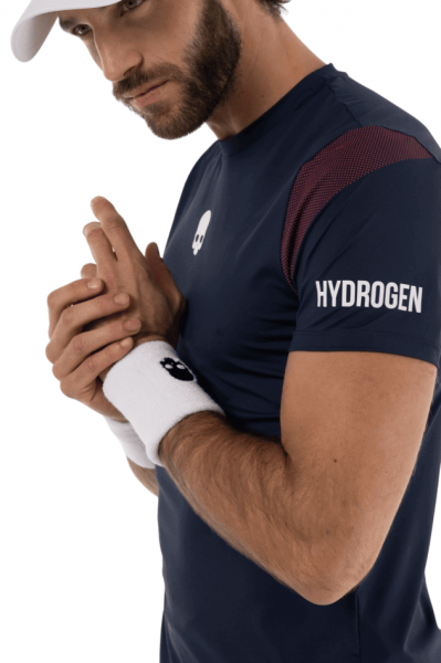 Футболка мужская Hydrogen SPORT STRIPES Tech Blue Navy/White/Rsd TT0005-L86