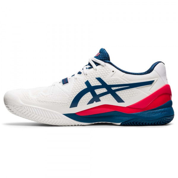 Кроссовки мужские Asics Gel-Resolution 8 Clay White/Mako Blue