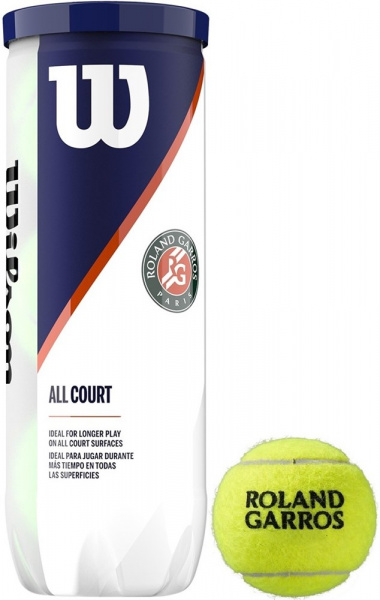 Мячи теннисные Wilson Roland Garros All Court 3 Balls