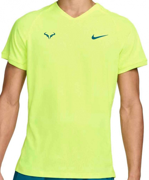 Футболка мужская Nike Dri-Fit Rafa Challenger Yellow/Turquoise  FD5409-702