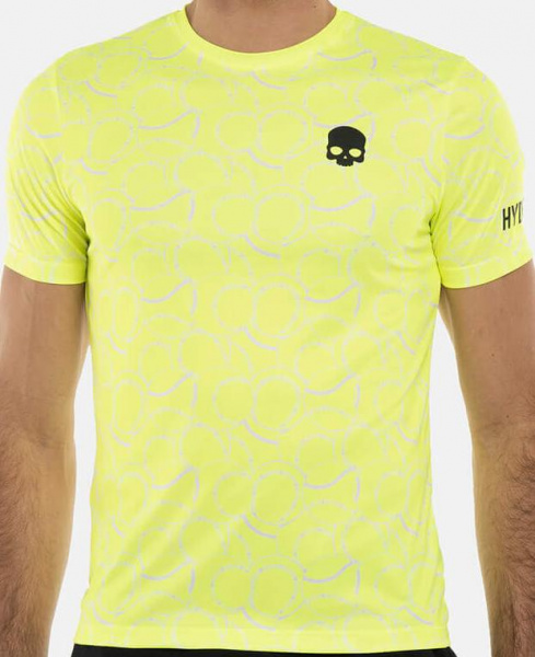 Футболка мужская Hydrogen ALLOVER TENNIS Fluo Wellow  TT0011-724