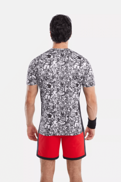Футболка мужская Hydrogen Tatto Tech Black/Grey  D00002-106