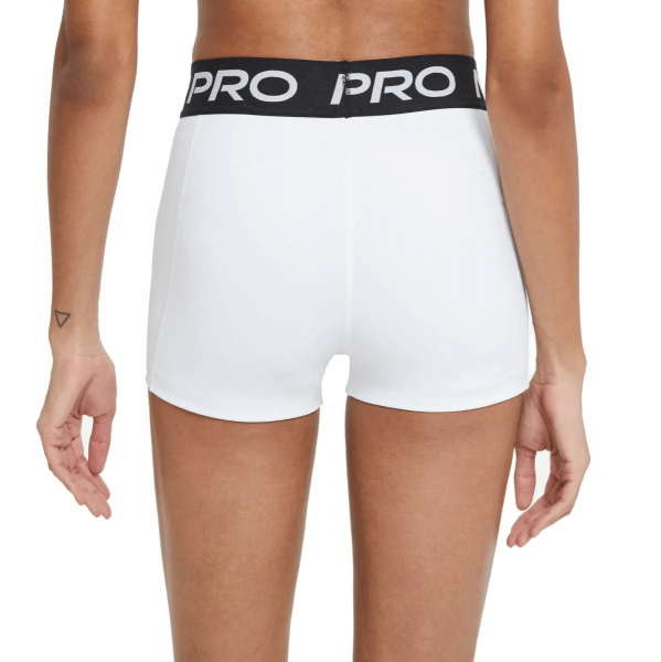 Шорты женские Nike Pro 365 3IN White/Black