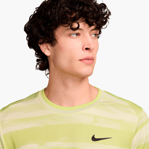 Футболка мужская Nike Court Advantage Yellow-Green/Black