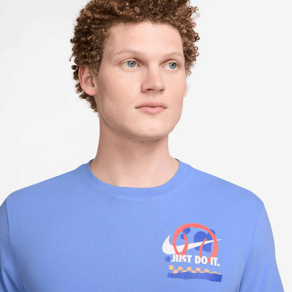 Футболка мужская Nike Court Dri-Fit Tee Blue/White