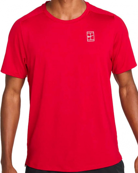 Футболка мужская Nike Court Dri-Fit Advantage  Gym Red/White