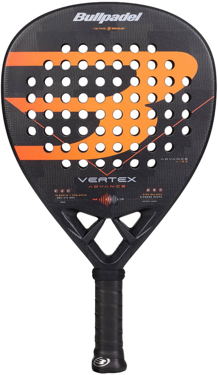 Ракетка для падел-тенниса Bullpadel VERTEX ADVANCE Black/Orange