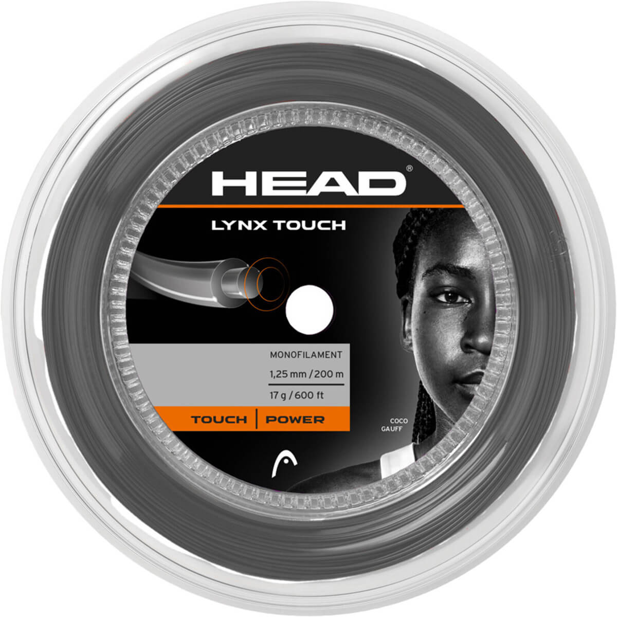 Струна теннисная Head LYNX TOUCH Silver 1.25 (в бобине 200 метров)