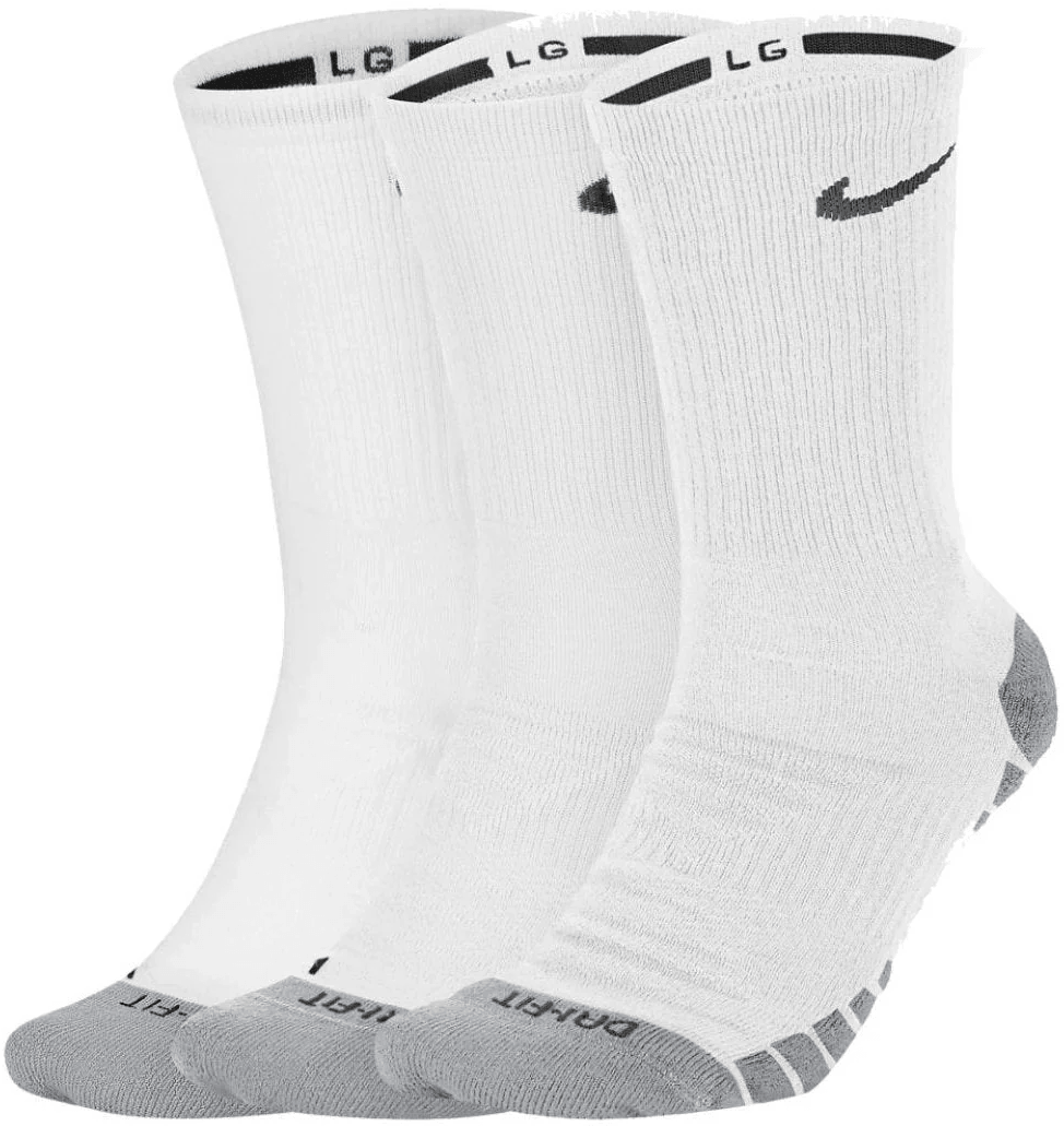Носки Nike Dry Cushion Dynamic Crew Training (3 Pairs) White  SX5547-100