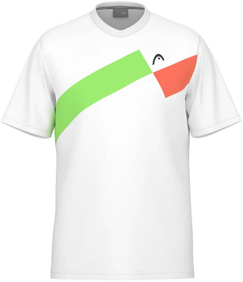 Футболка для мальчиков Head TOPSPIN White/Green/Coral