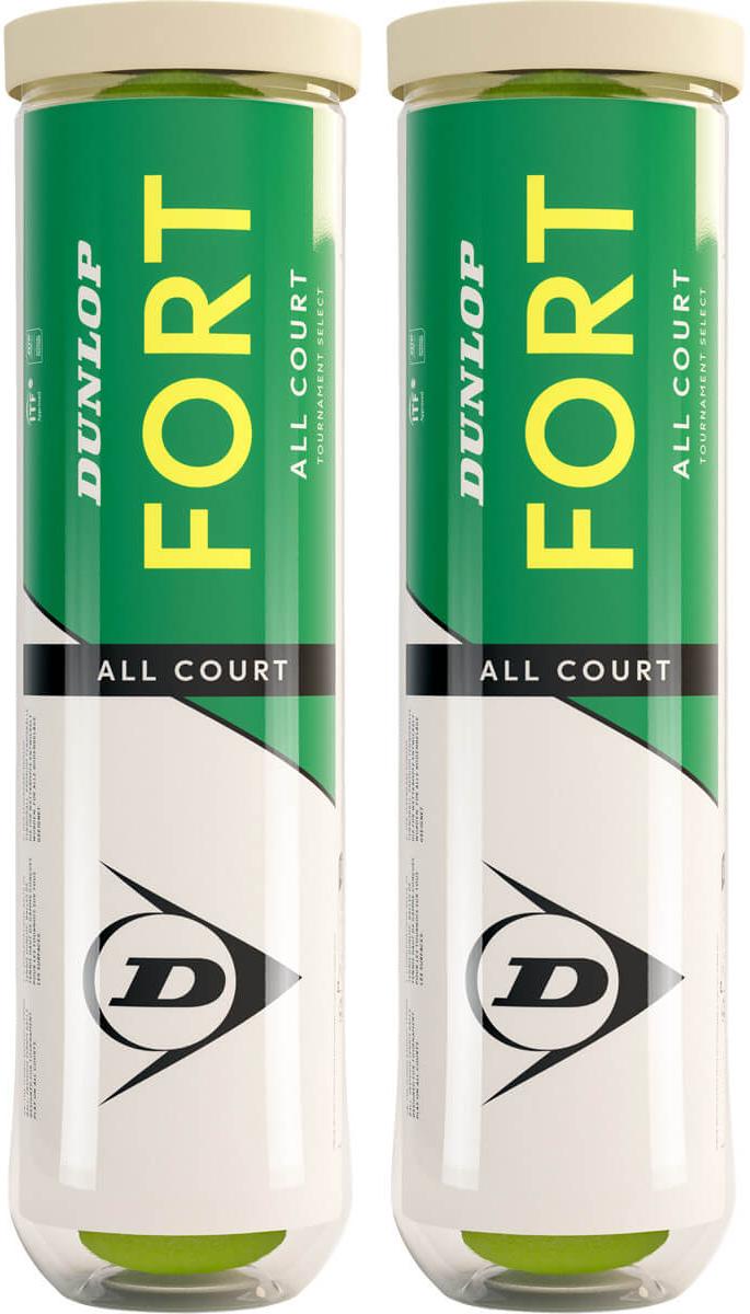 Мячи теннисные Dunlop Fort Tournament Select All Court (2X4) 8 мячей в упаковке