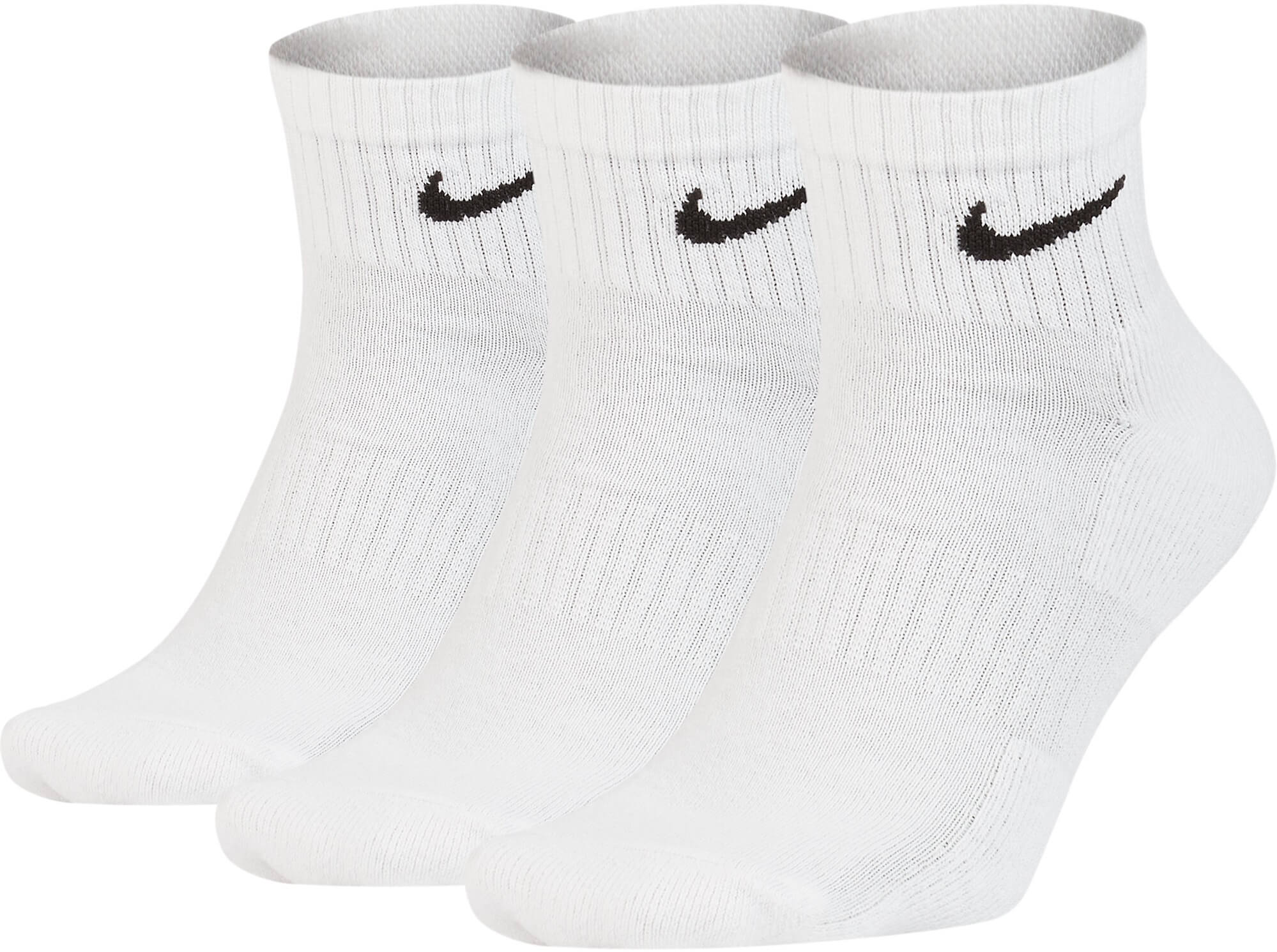 Nike Everyday Cotton Cushioned Ankle (3 Pairs) White  SX7667-100Z