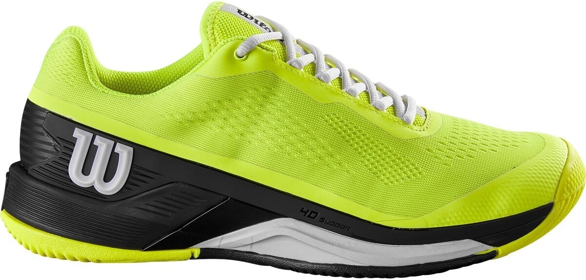 Кроссовки мужские Wilson Rush Pro 4.0 Sfty Yell/Black/White  WRS331160
