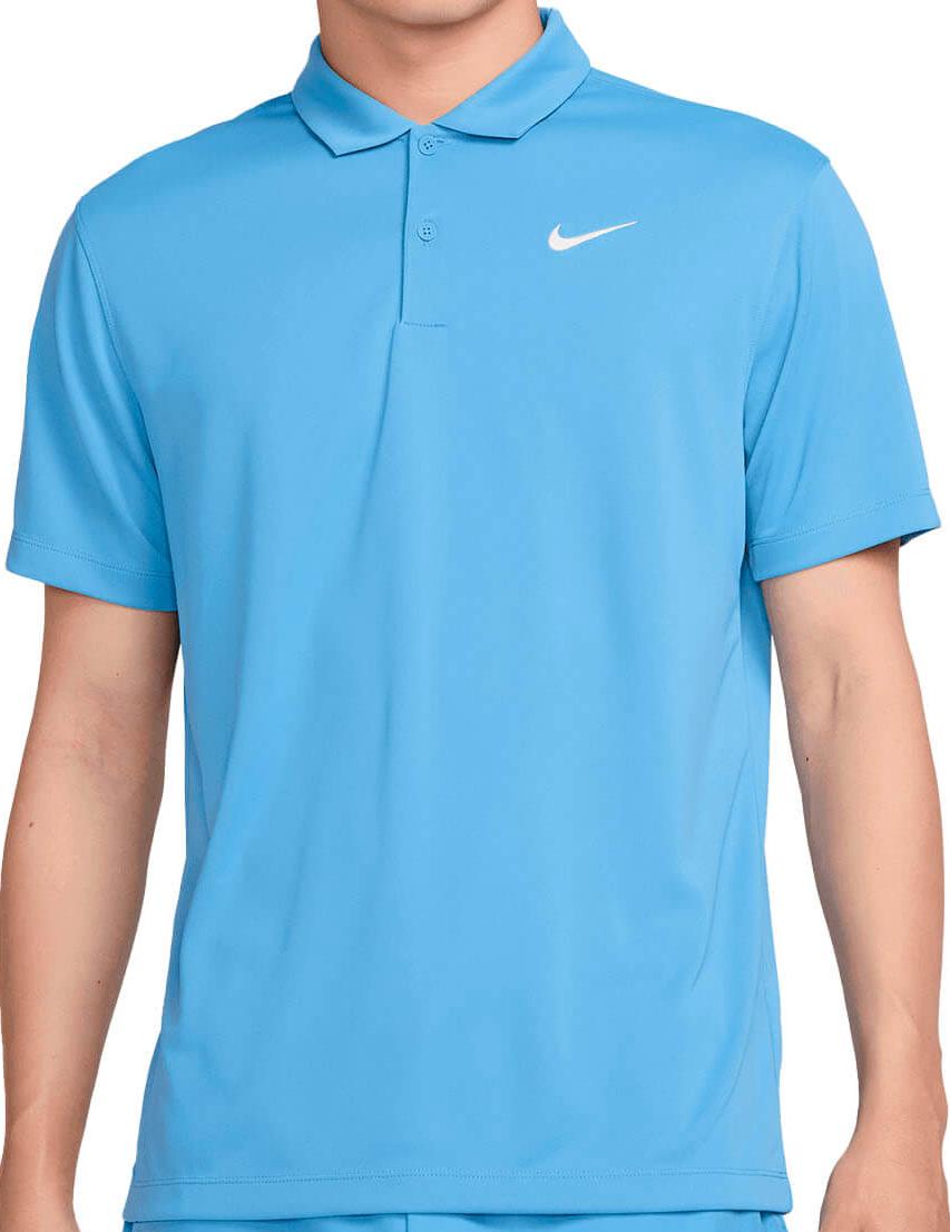 Поло мужское Nike Court Dri-Fit Solid Blue Beyond/White