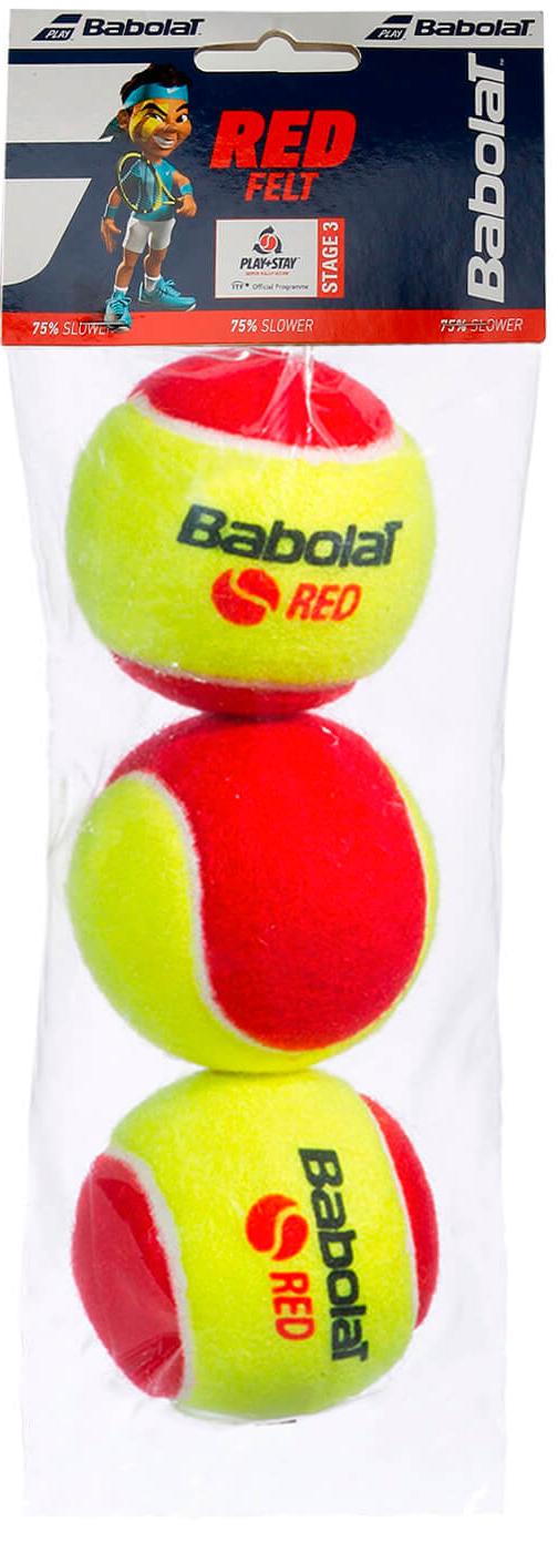 Мячи теннисные детские Babolat Red Felt 3 мяча
