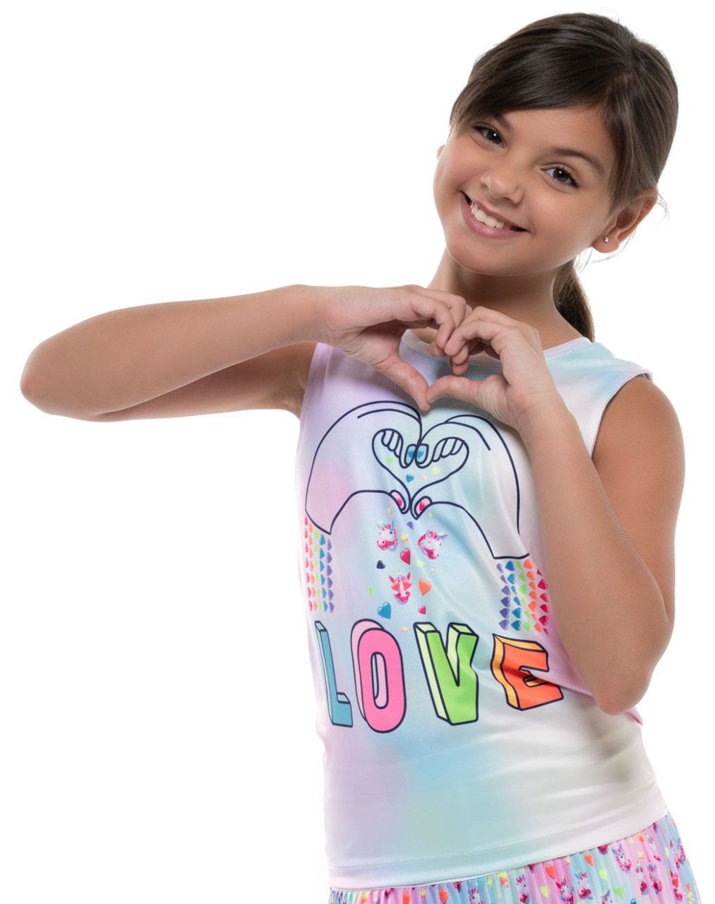 Майка для девочек Lucky in Love MUL T211-E92955  su21