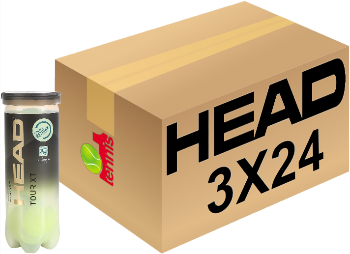 Мячи теннисные Head Tour XT (3X24) 72 мяча в коробке