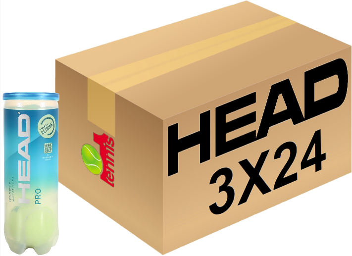 Мячи теннисные в коробке Head Pro (3X24) 72 мяча в коробке