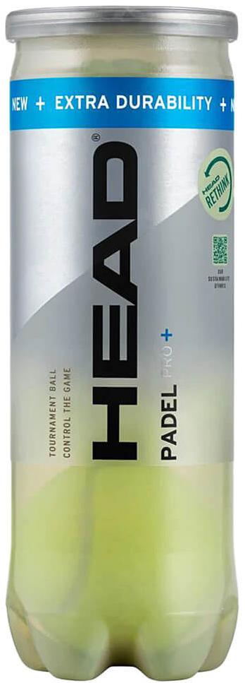 Мячи для игры в падел-теннис Head PADEL PRO+ в банке по 3 мяча