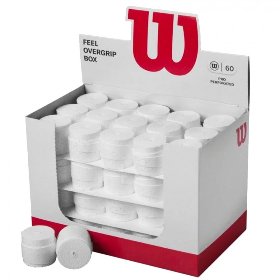 Овергрип Wilson Pro Perforeted X60 White в коробке (1 штука)